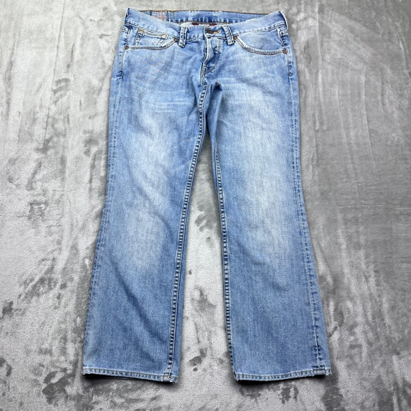 VTG Lucky Brand Women Cotton Candy Crop Jeans Sz 4/27 Fits 29" Bootcut Denim USA - Picture 1 of 10